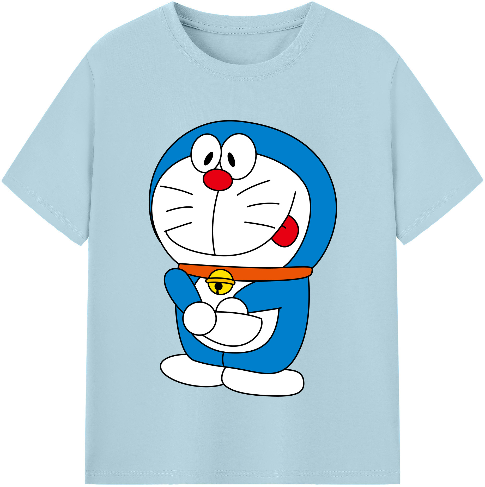 （画像用） ドラえもん Doraemon 綿100％半袖Tシャツ（フロントプリント）